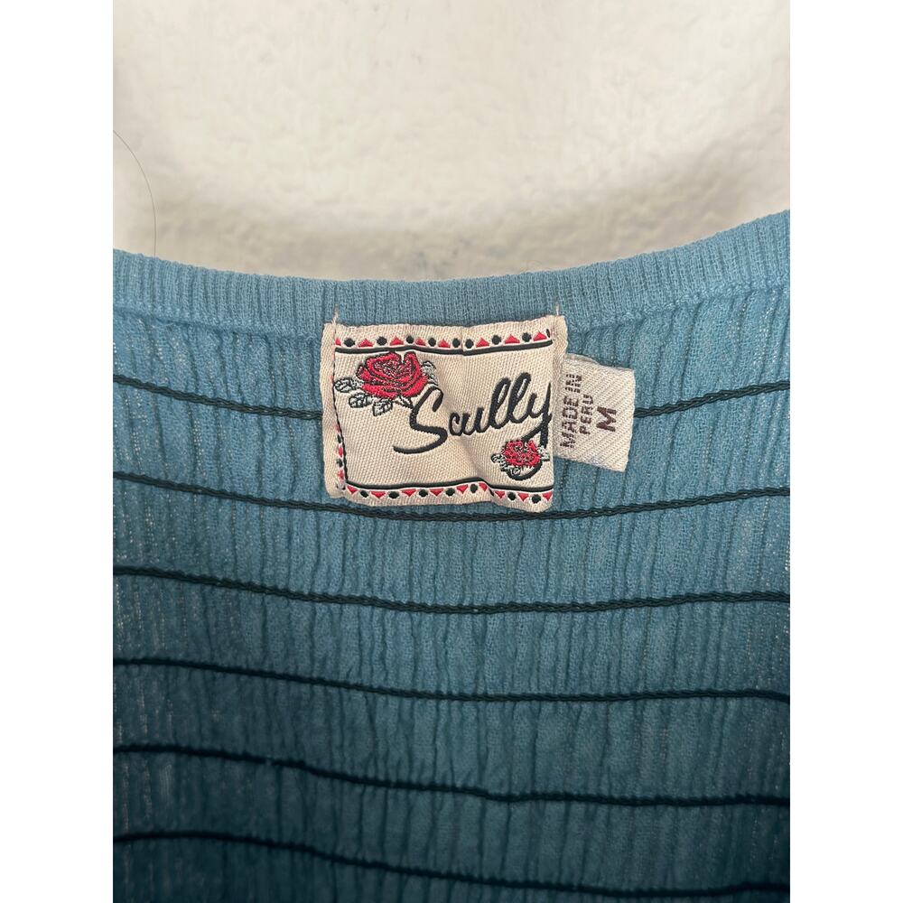 Scully Teal Lace-Trim Mini Dress - Picture 6 of 7